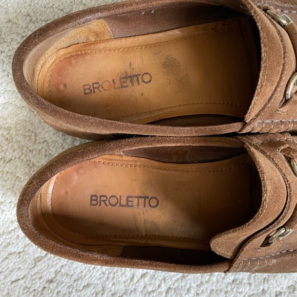 Broletto Brown Suede Loafer with Metal - Picture 3 of 4